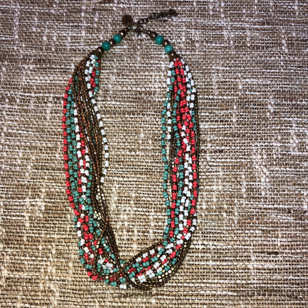 Zad Multi-Strand Seed Necklace
